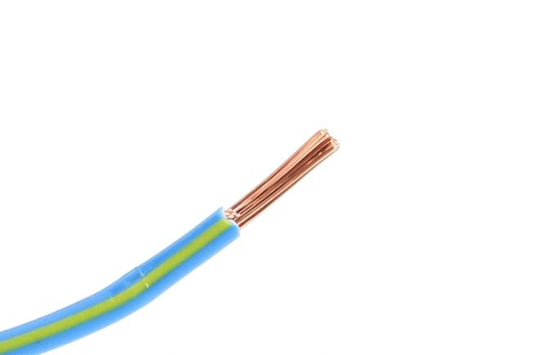 Enkel kärna 0,5 mm blå/gul