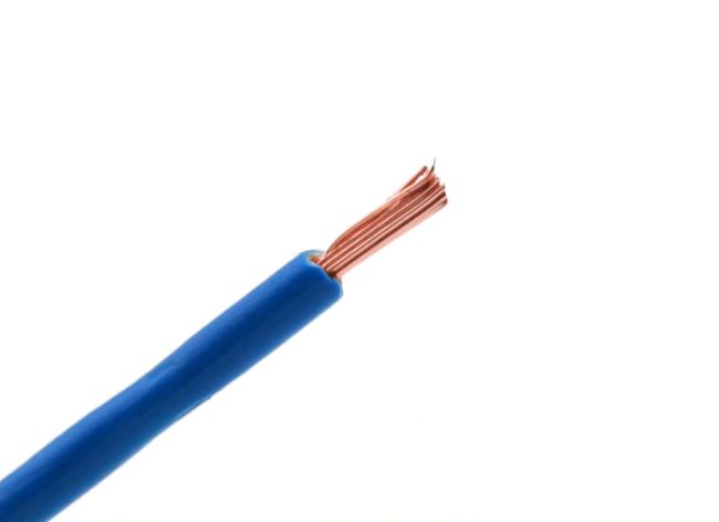 Enkel kärna 0,5 mm blå