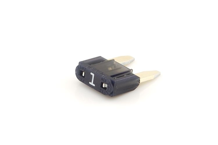 Mini-säkring 1 A, svart