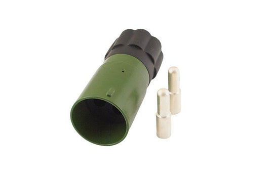 NATO-kontakt, 2-polig, M 50 mm², grön metall, 24 V – 1